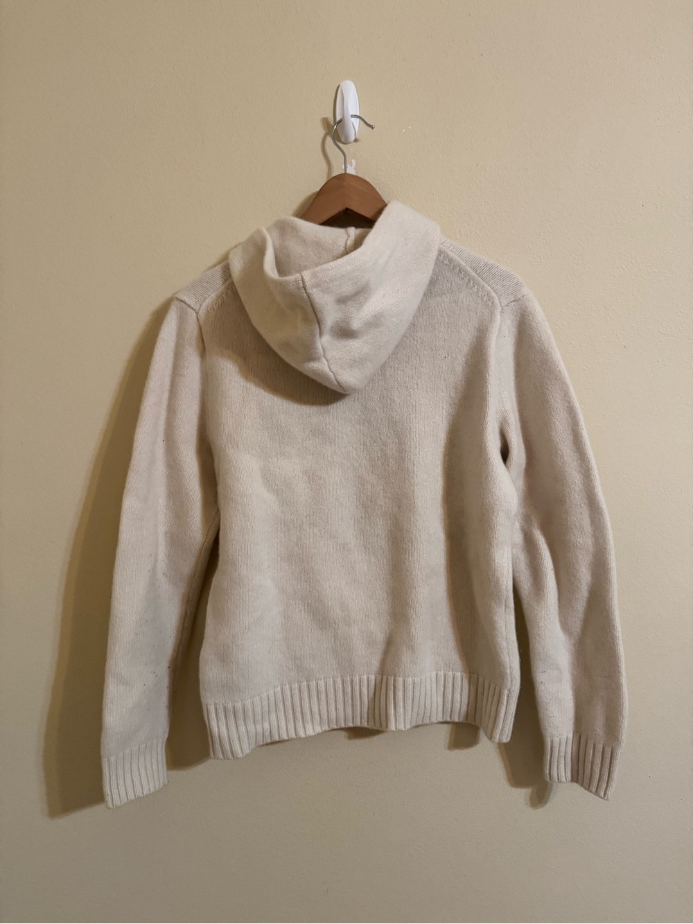 Polo Ralph Lauren Ski Bear Sweater Pullover Knit Hoodie Cream Large - Picture 11 of 11